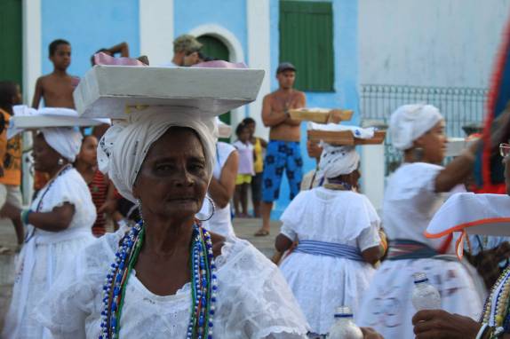 AS Baianas, em festa de rua em Cachoeira, no Recôncavo Baiano - BA